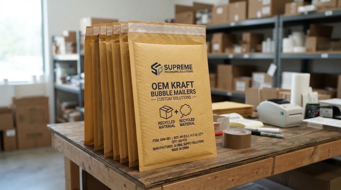 OEM Kraft bubble mailers